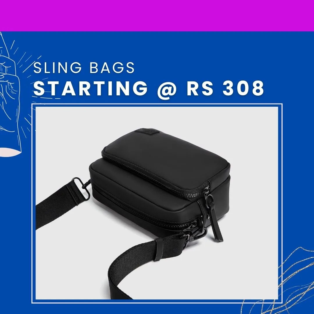 Sling Bags Starting @ Rs 308